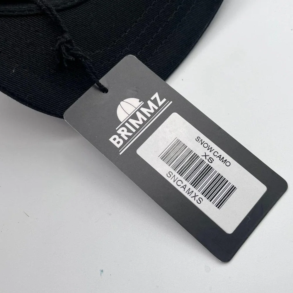 BRIMMZ Toddler Snow‎ Camo Trucker Hat XS Black White Mesh Snapback NWT